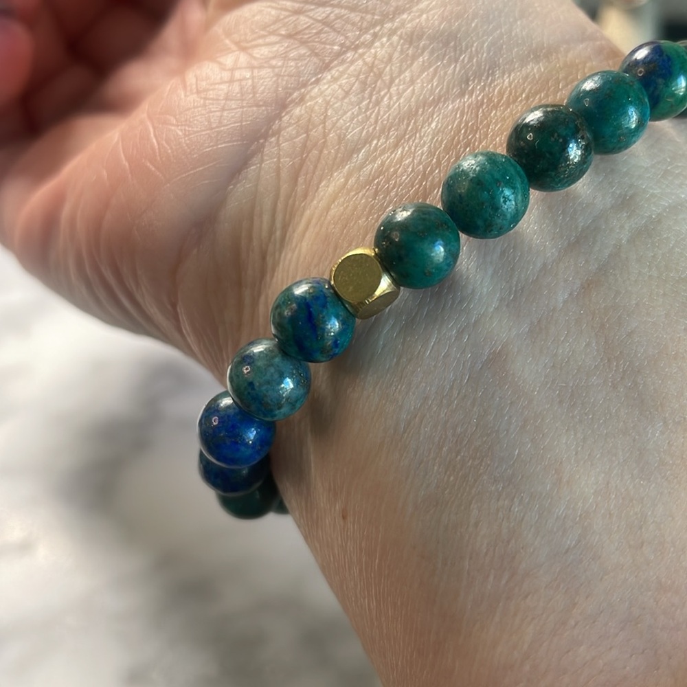 Azurite & Lapis center bracelet - Picture 4 of 5
